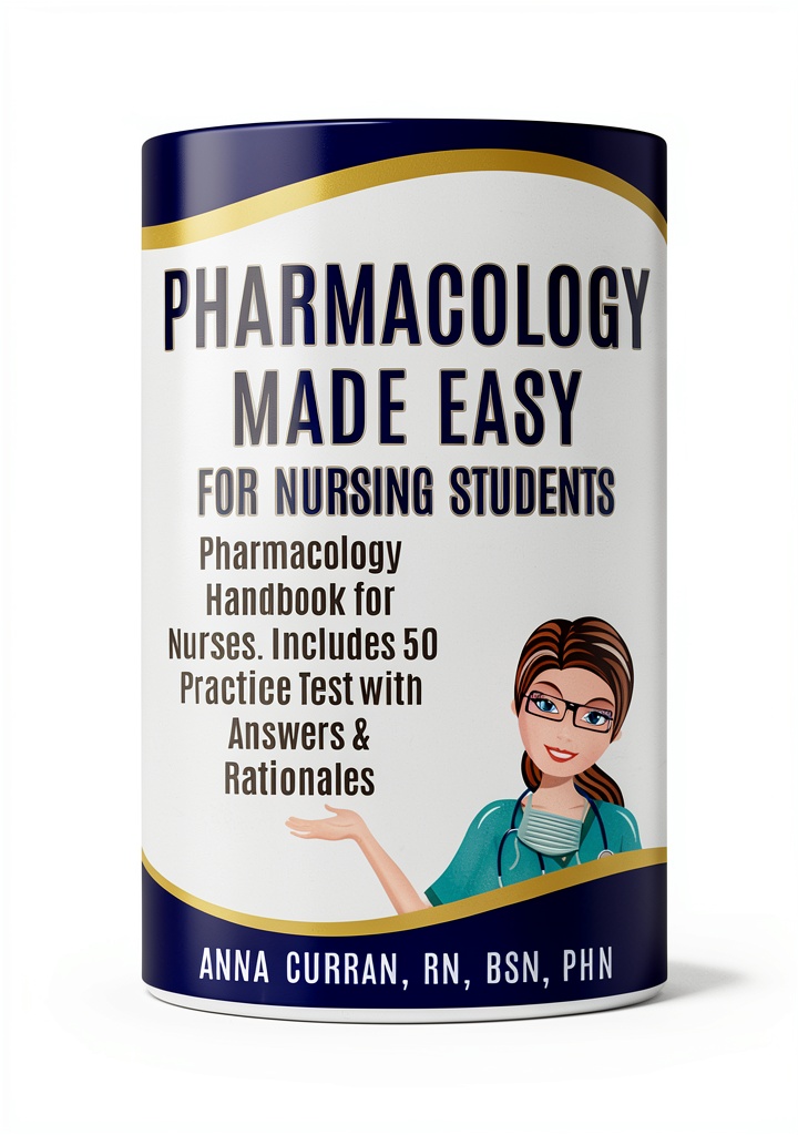 'NCLEX Pharmacology Study Guide open on a tablet'