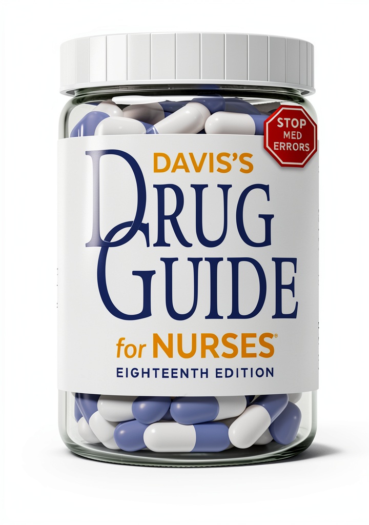 Installing F A Davis Pharmacology for Nurses 18th Edition Nursing Guide on a wooden desk