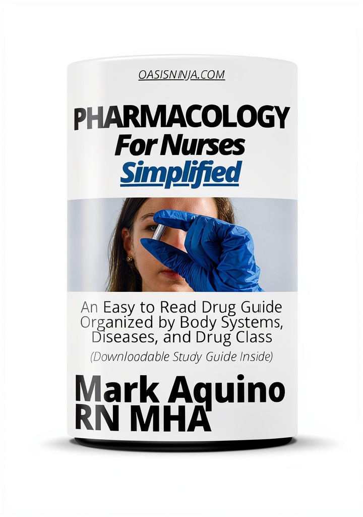 Ninja Series Medical Drug Guide Kindle book open on a tablet