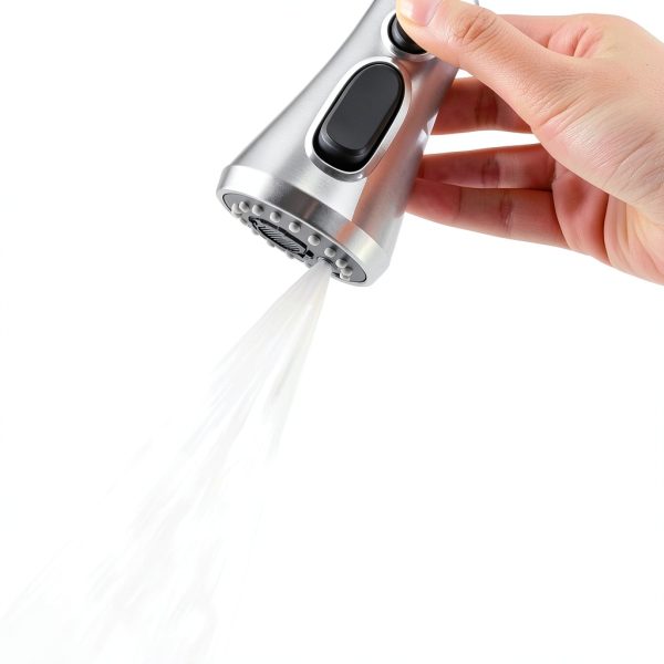 Kitchen Faucet Sprayer Hibbent Brushed Nickel ABS-5
