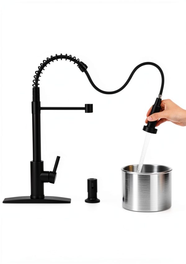 Forious Kitchen Faucet Stainless Steel High Arch-2