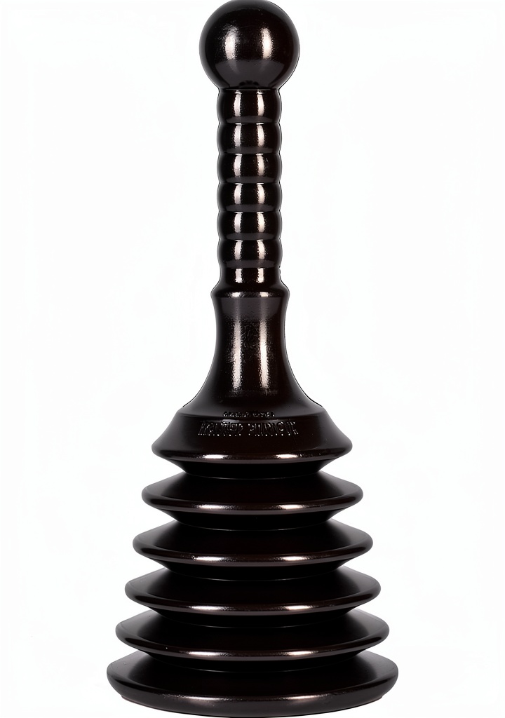 Installing Master Plunger S4 Black Bellows for Home on a kitchen counter