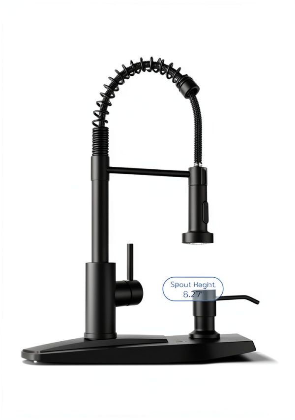 Forious Kitchen Faucet Stainless Steel High Arch-1
