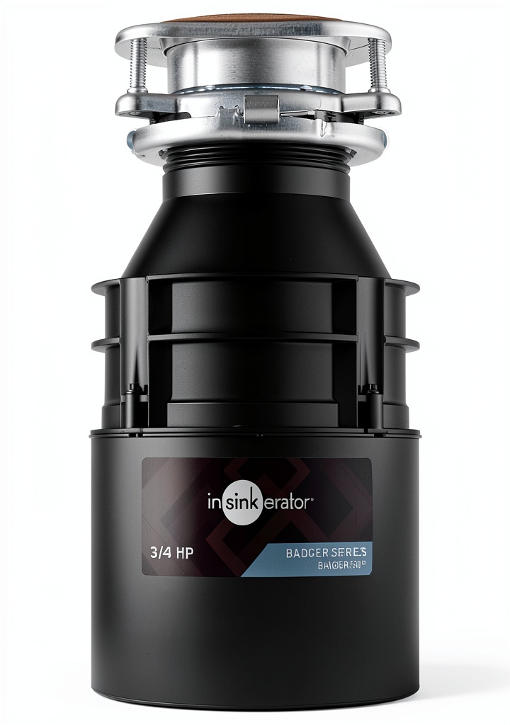 InSinkErator Badger disposal installed under a kitchen sink