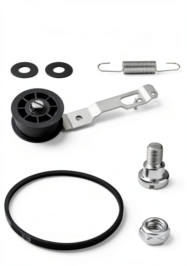Washing Machine Idler Pulley Kit JIXUDM Rubber Metal Durable Belt Set-2
