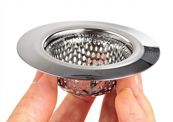 Ohtomber Stainless Steel Shower Drain Hair Catcher 2PCS Silver-2