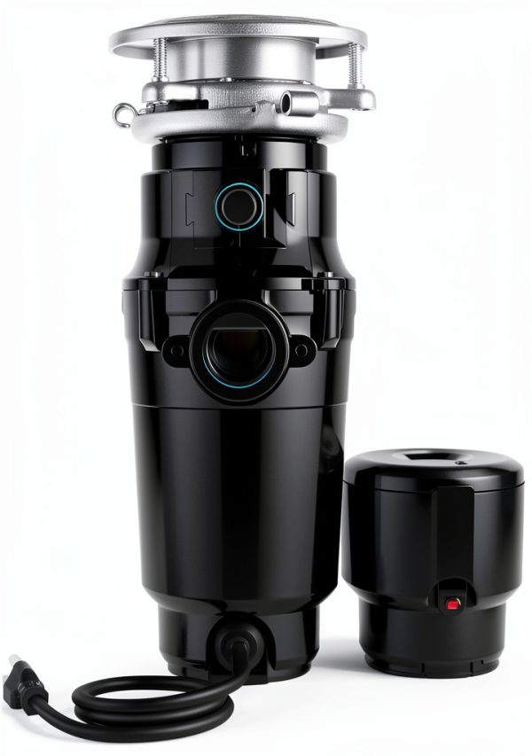 Waste Maid 1/2 HP Economy Garbage Disposal 058 Stainless Steel Black-1