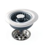 Nipoko Stainless Steel Sink Strainer 2Pack Pop-Up Silver-0
