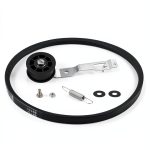 Washing Machine Idler Pulley Kit JIXUDM Rubber Metal Durable Belt Set-0