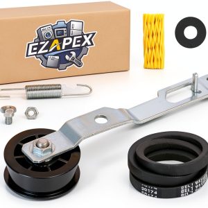 Washing Machine Idler Pulley Kit EZAPEX – Rubber Metal Tensioner-0