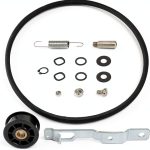 Delixike Washer Idler Pulley and Belt Tensioner Kit 959P3 Metal Rubber-0