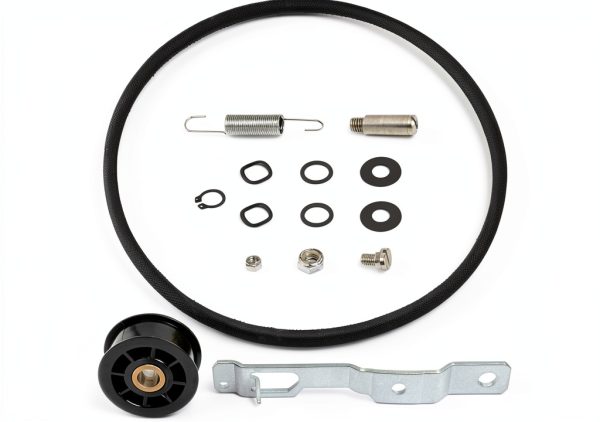 Delixike Washer Idler Pulley and Belt Tensioner Kit 959P3 Metal Rubber-0