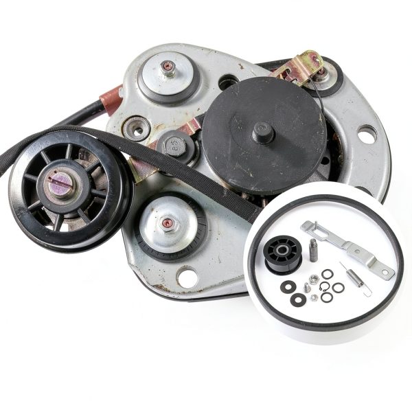 Delixike Washer Idler Pulley and Belt Tensioner Kit 959P3 Metal Rubber-3