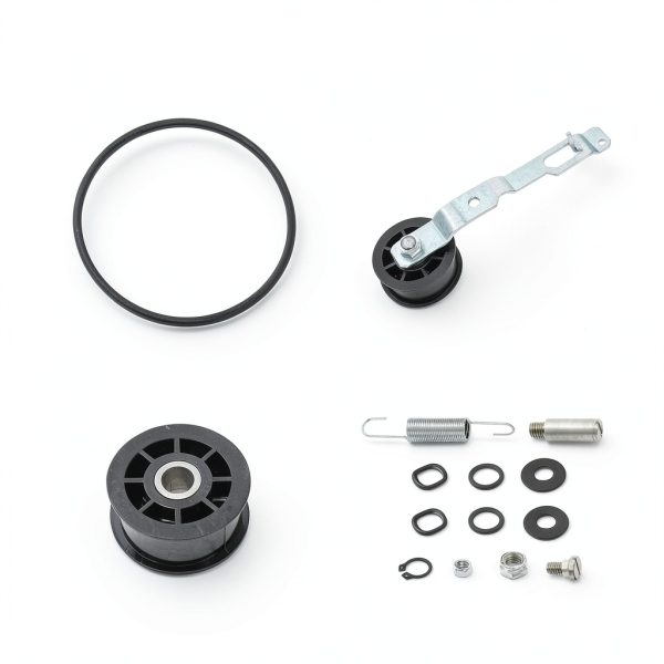 Delixike Washer Idler Pulley and Belt Tensioner Kit 959P3 Metal Rubber-2