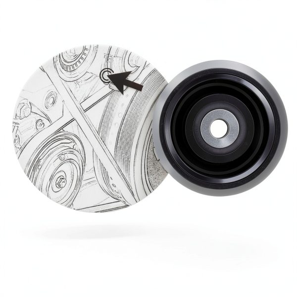 Idler Pulley 16604-50030 NEWHOW for Toyota 4Runner, Sequoia, Tundra,-2