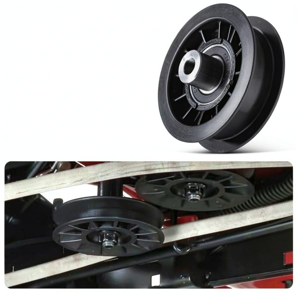 ZHIXING Idler Pulley Set V‑Groove & Flat for Husqvarna Craftsman-4